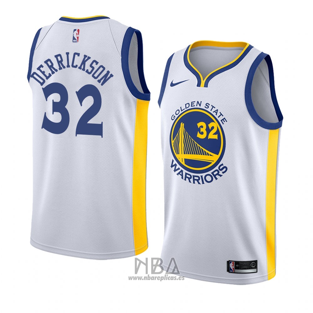 Camiseta Golden State Warriors Marcus Derrickson NO 32 Association 2018 Blanco